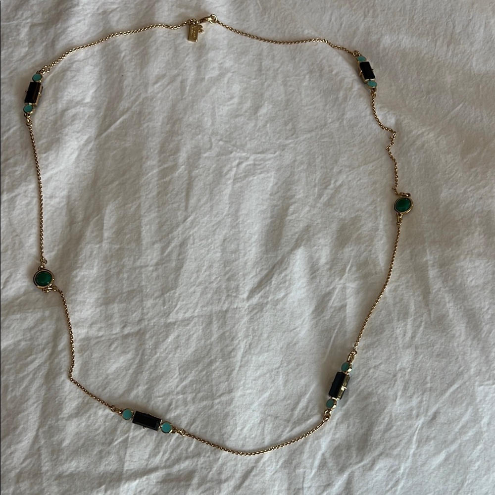 Kate Spade Gold and Green Necklace